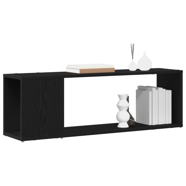 Estante para libros  Negro Roble 100x24x32 cm Madera M 3