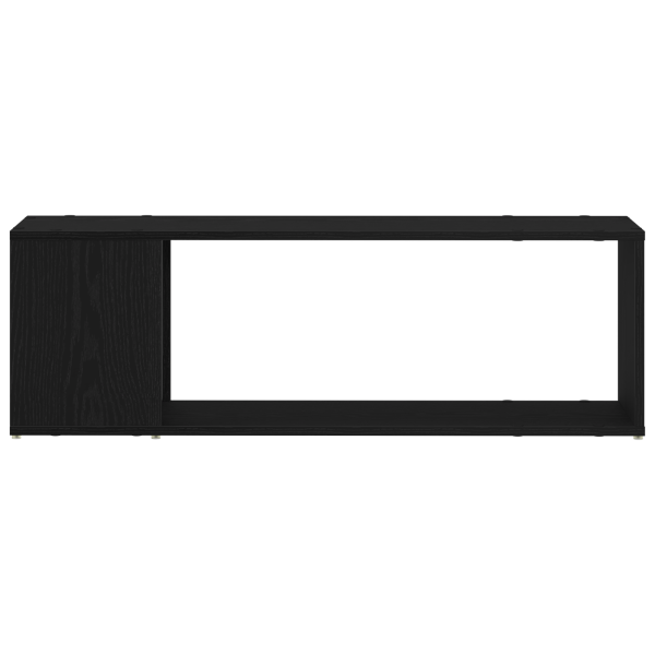 Estante para libros  Negro Roble 100x24x32 cm Madera M 5