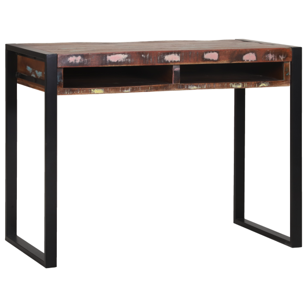 Mesa de Toucador com Espelho Multicolorida 100x50x75 cm de Madeira Recuperada M 2