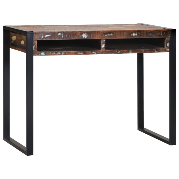 Mesa de Toucador com Espelho Multicolorida 100x50x75 cm de Madeira Recuperada M 3