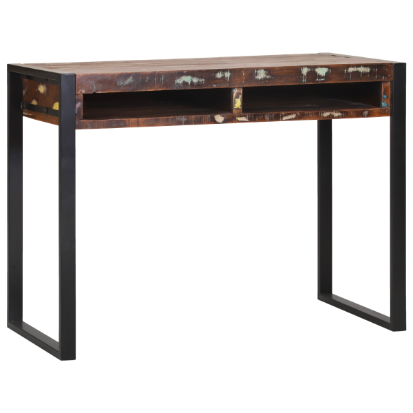 Mesa de Toucador com Espelho Multicolorida 100x50x75 cm de Madeira Recuperada M 4