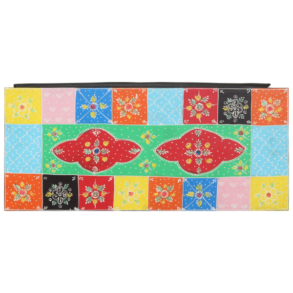 Armário de TV  Multicolorido 80x35x50 cm em Madeira Sólida de Mangueira M 5