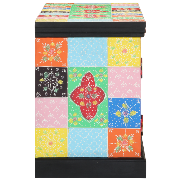 Armário de TV  Multicolorido 100x35x50 cm em Madeira Sólida de Manga M 3