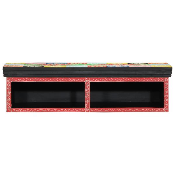 Mueble de TV montado en la pared  Multicolor 80x30x22 cm Madera de ingeniería D
