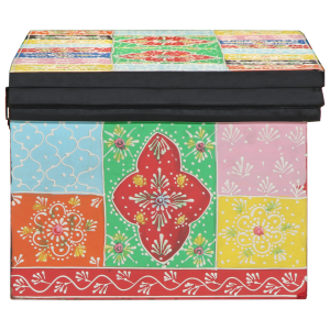 Aparador de TV VidaXL Montado na Parede Multicolorido 80x30x22 cm Madeira de Engenharia H