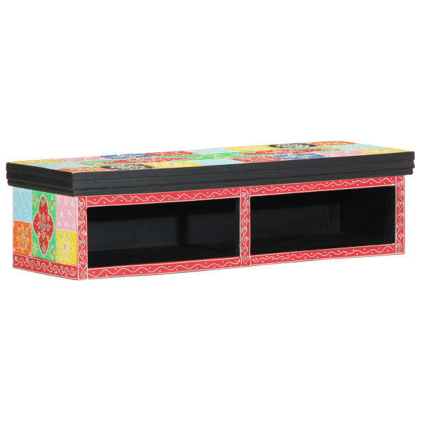 Mueble de TV montado en la pared  Multicolor 80x30x22 cm Madera de ingeniería M 5