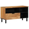 Mueble de TV  80x33.5x46 cm de Madera Maciza de Acacia 1