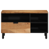 Mueble de TV  80x33.5x46 cm de Madera Maciza de Acacia 3
