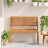 Banco de Jardín  100x50x91 cm Madera Sólida de Acacia 3