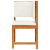 Sillón Esquinero de Jardín  con Cojines de Madera Maciza de Acacia 4