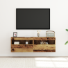 Muebles para TV  con luces LED 2 piezas Madera antigua 60x30x40 cm 5