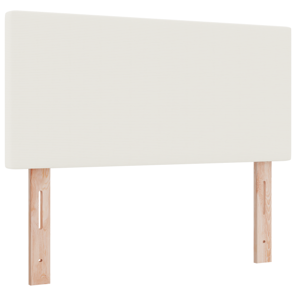 Cabeceira  Design Simples Creme 100 cm Tecido de Veludo M 2