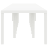 Mesa de Jardín  Blanca 400x100x73 cm de Poliéster 5