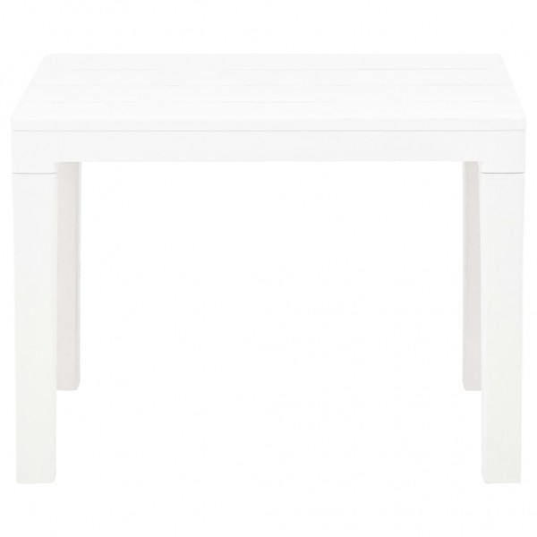 Bancos de jardín 2 unidades plástico blanco M 3