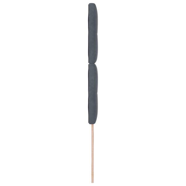 Cabeceira  com Botões Estofada Veludo Cinza Escuro 90 cm M 5
