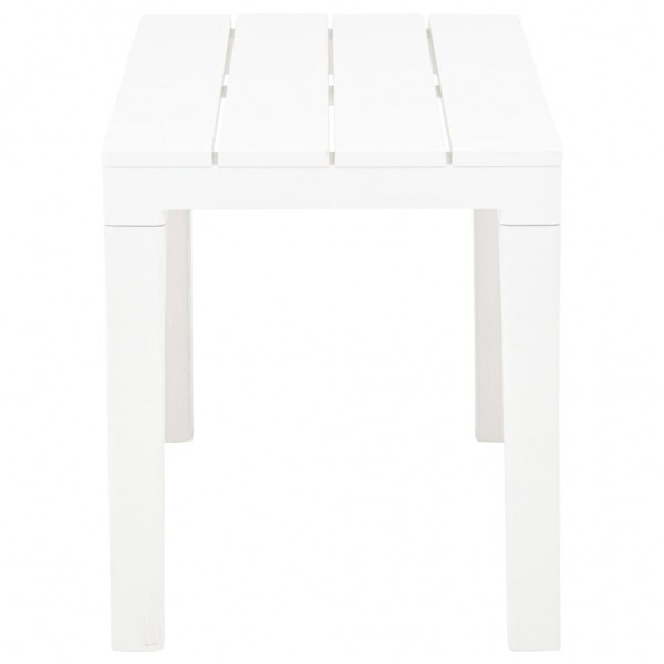 Bancos de jardim 2 pcs plástico branco M 4