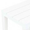 Bancos de jardim 2 pcs plástico branco 5