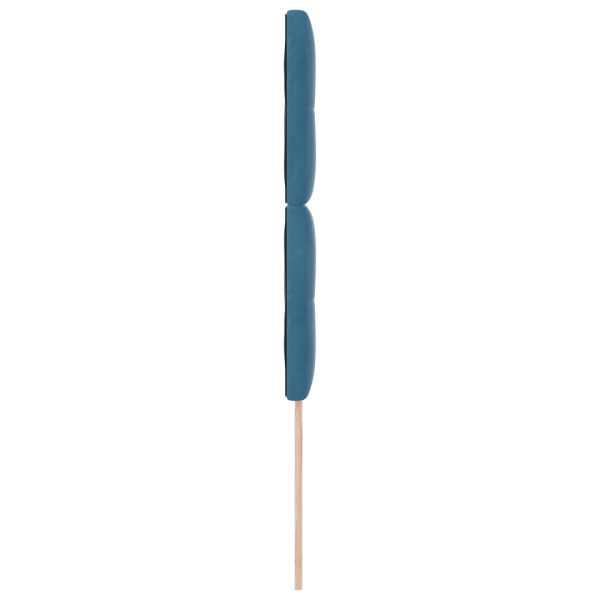 Cabeceira  Botão Estofada Azul Escuro 90 cm Veludo M 5