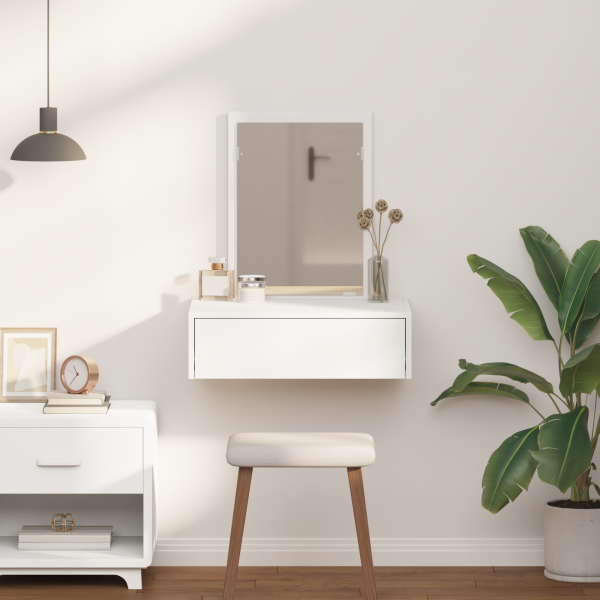 Banco de Maquiagem Suspenso  Branco 60x40x70 cm M 4