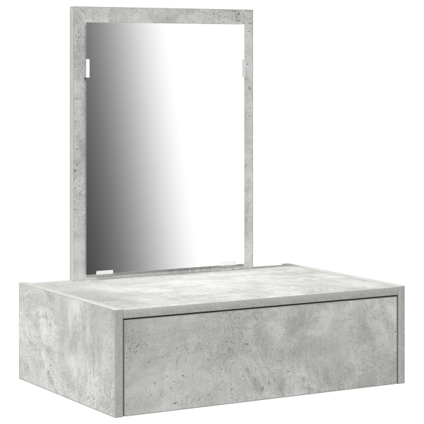Mesa de tocador colgante  Color gris concreto 60x40x70 cm M 2