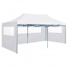 Tenda dobrável profissional festas 4 paredes 3x6m aço branco 4