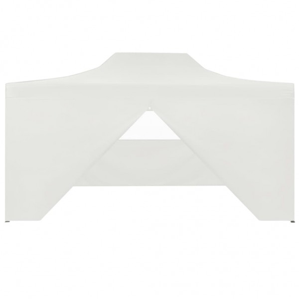 Tenda para festas dobrável c/ 4 paredes laterais 3x4.5 m branco M 3