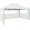 Tenda para festas dobrável c\ 3 paredes laterais 291x413x315 cm branco 1