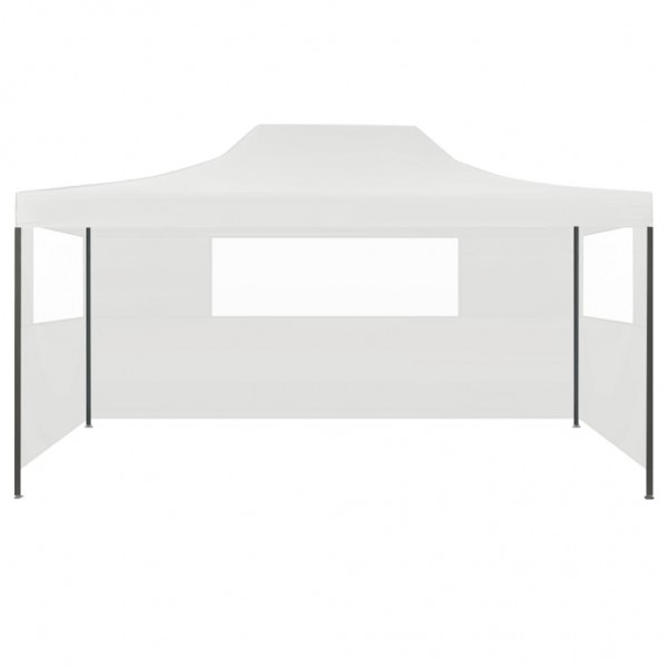 Tenda para festas dobrável c\ 3 paredes laterais 291x413x315 cm branco M 3