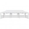 Tenda para festas pop-up dobrável c/ 5 paredes 3x9 m branco 5