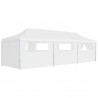 Carpa plegable Pop-up con 8 paredes laterales blanco 3x9 m 1