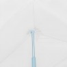 Carpa plegable Pop-up con 8 paredes laterales blanco 3x9 m 3