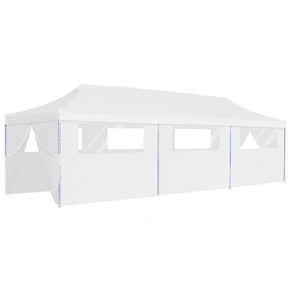 Tenda para festas pop-up dobrável c/ 8 paredes 3x9 m branco M 5