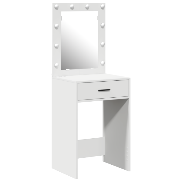 Mesa de Toucador com Luzes LED Branca 50x41x135 cm M 2