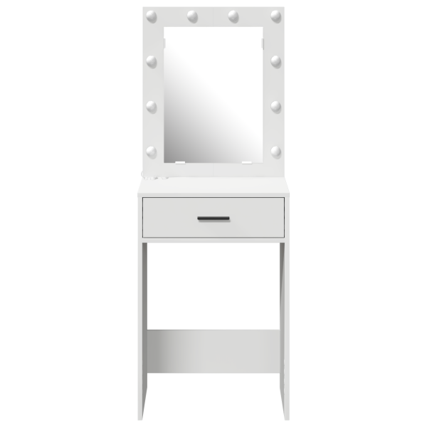 Mesa de Toucador com Luzes LED Branca 50x41x135 cm M 5