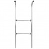 Escada de 2 degraus para trampolim 72 cm aço prateado (adequado para 65 cm de altura) 3