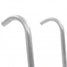 Escada de 2 degraus para trampolim 72 cm aço prateado (adequado para 65 cm de altura) 4