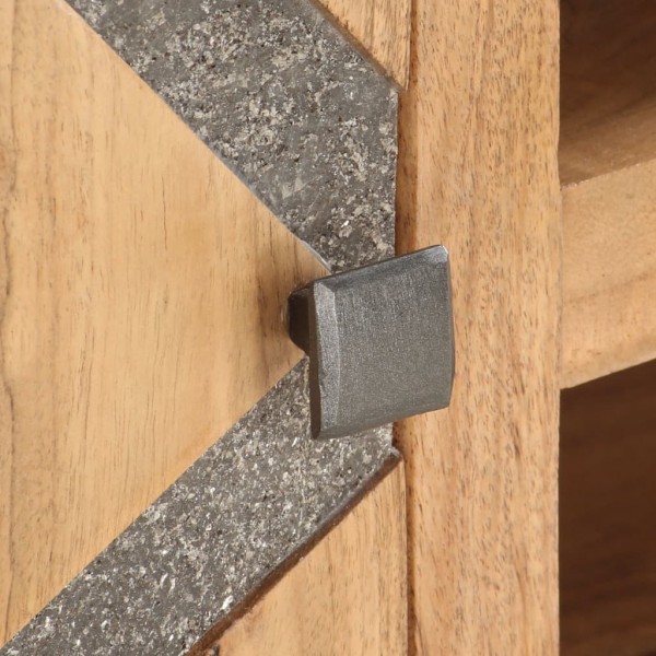 Mesa de centro de madera maciza de acacia 90x45x40cm M 2