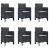 Conjunto de Jantar para Jardim 7 pcs Antracite 5