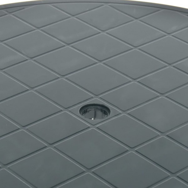 Mesa de jardim 89 cm plástico verde M 5