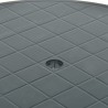 Mesa de jardín de plástico verde 89 cm 5