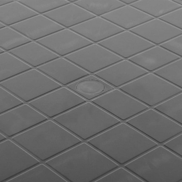 Mesa de jardín de plástico gris antracita 89 cm M 4
