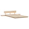 Marco de Cama de Suelo con Mesitas 120x190cm Madera Sólida 2