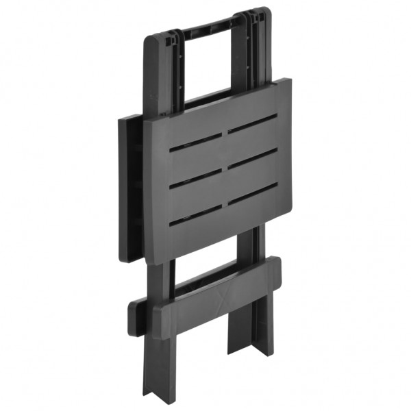 Mesa de jardim dobrável 45x43x50 cm plástico antracite M 4