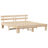 Estructura de Cama con Cabecero 180x200 cm Madera Sólida de Pino 2
