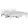 Estrado de cama com cabeceira branca 180x200 cm Madeira Maciça Pinho 3