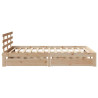 Estructura de cama con cajones madera maciza pino 120x190 cm 5