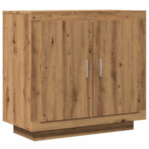 Aparador madera contrachapada roble artisian 80x40x75 cm H