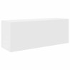 Mueble de pared de baño madera ingeniería blanco 80x25x30 cm 2