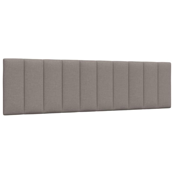 Cabecero de cama acolchado tela gris taupé 180 cm D