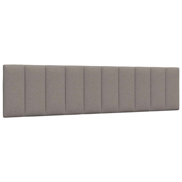 Cabecero de cama acolchado tela gris taupe 200 cm D